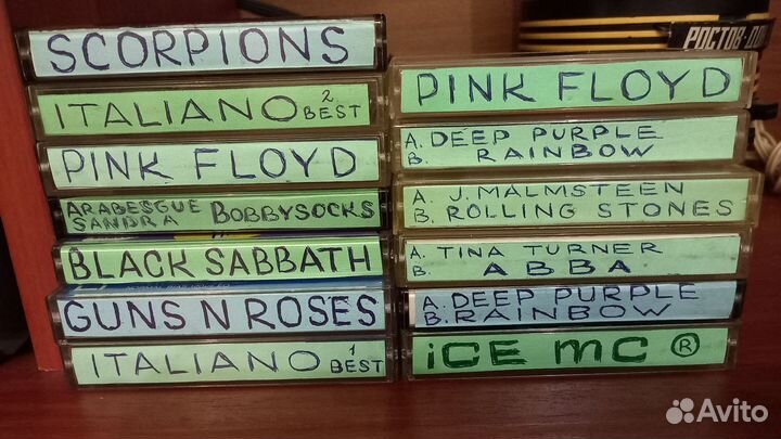 Аудио кассеты импорт.87шт