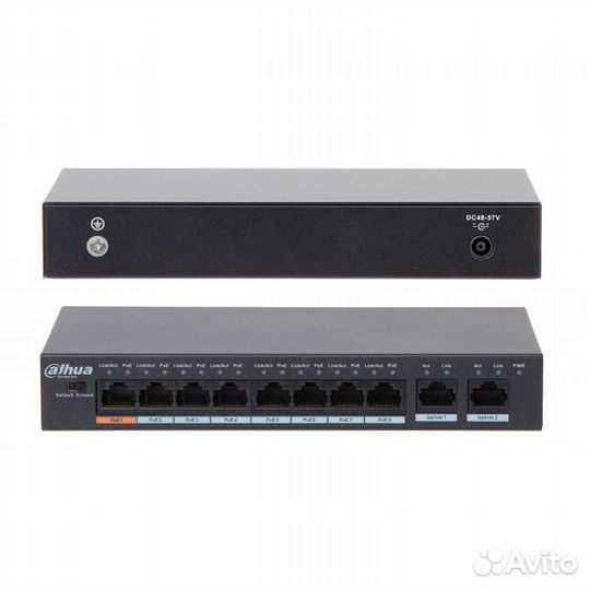 Poe коммутатор Dahua DH-pfs3010-8et-96