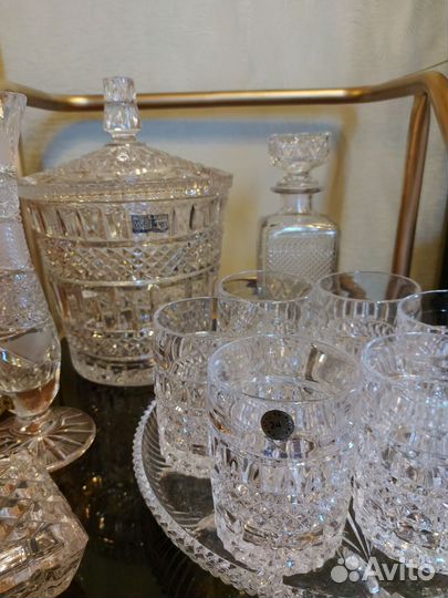 Крюшонница,графин, стаканы