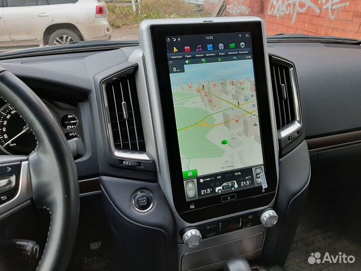 Android магнитола Tesla для Toyota LC200 2016-21 H