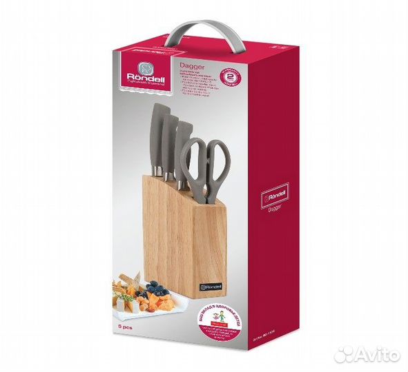 Rondell Набор Rondell Dagger, 3 ножа и ножницы