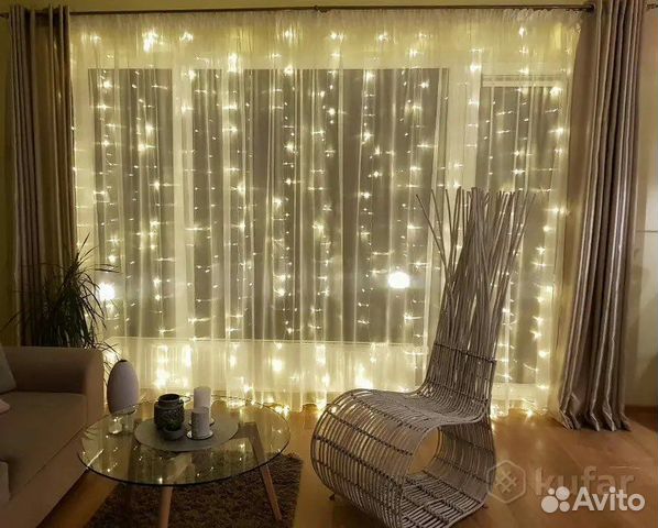 Гирлянда штора (8 режимов)