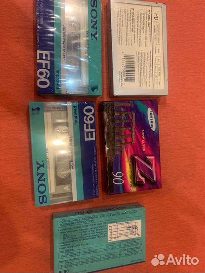 Аудиокассеты новые запечатанные sony