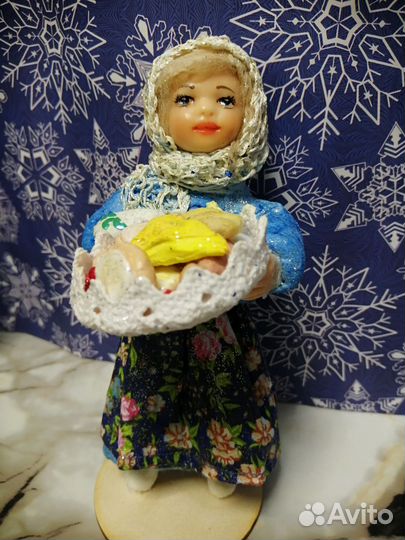 Ватные елочные игрушки