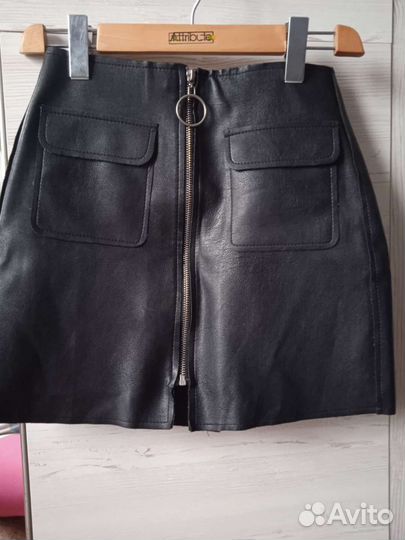 Кожаная юбка