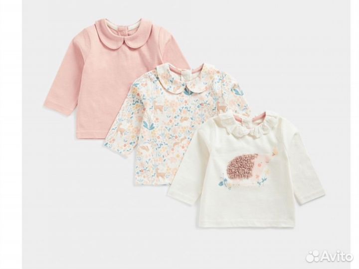 Сет 3+2 Лонгсливы и штанишки 74 92 Mothercare