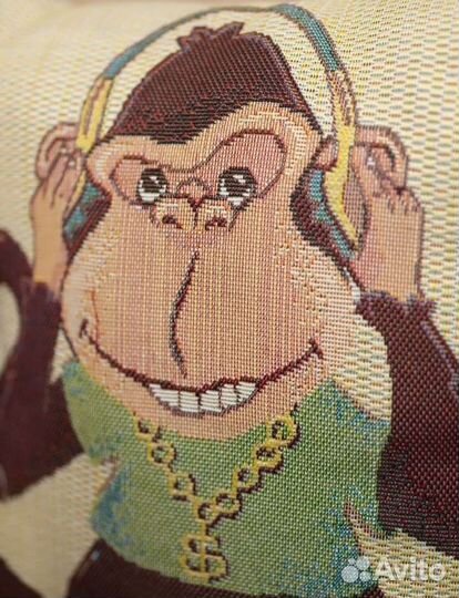 Новые подушки из гобелена три обезьяны