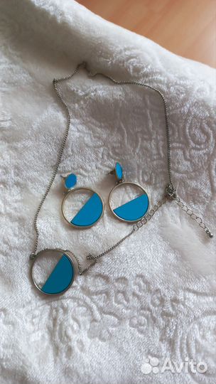 Серьги и подвеска набор