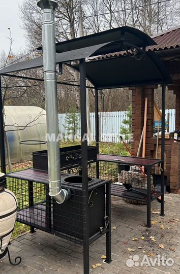 Беседка с мангалом