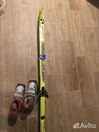 Лыжи+ботинки+лыжные палки