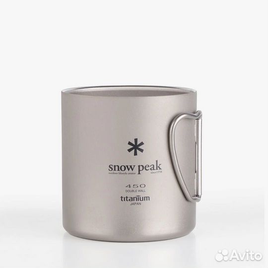Кружка титановая Snow Peak Double Wall 450 MG-153