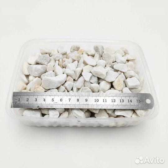 Декоративная мраморная крошка белая 500 г