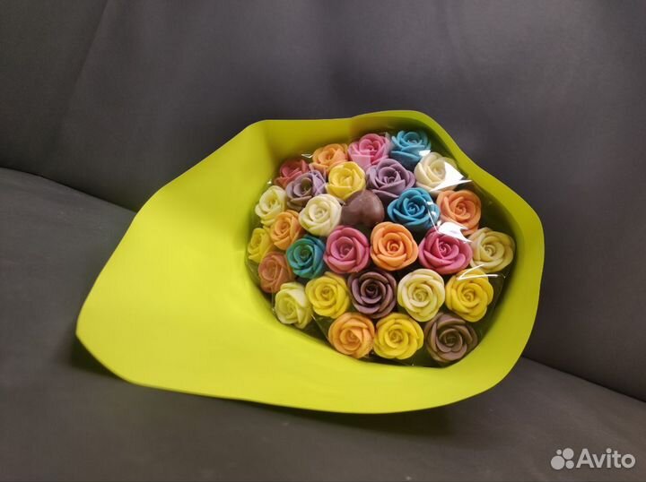 Розы из Бельгийского Шоколада - 29 шт в Букете