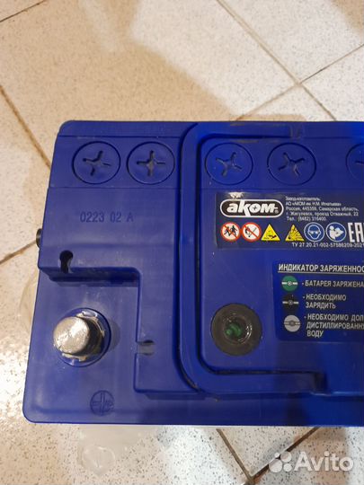 Аккумулятор автомобильный 60 ач