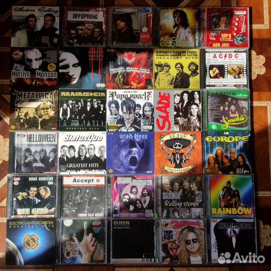 Диски с рок музыкой на cd, mp3