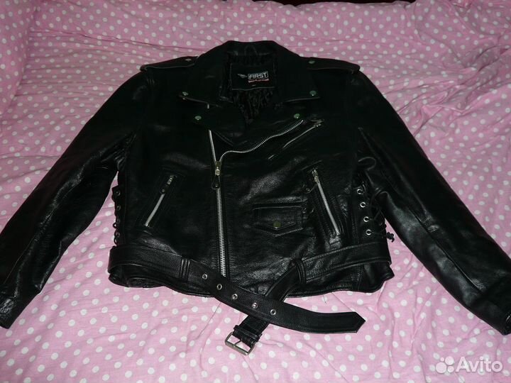 Кожаная косуха First 54-56 (182) Пакистан