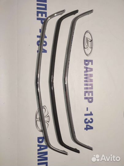 Молдинг бампера хром priora 2