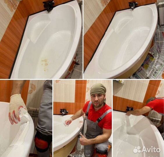 Реставрация ванн жидким акрилом. Качество