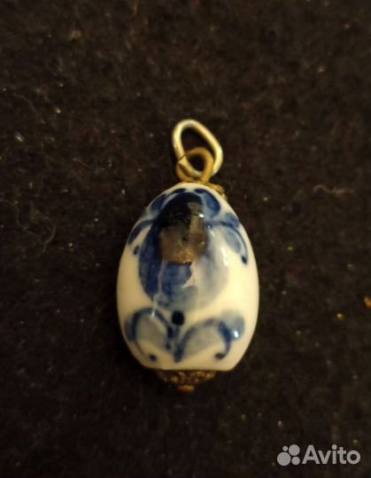 Кулон гжель винтаж