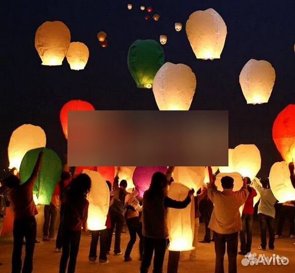 Небесные фонарики, воздушные