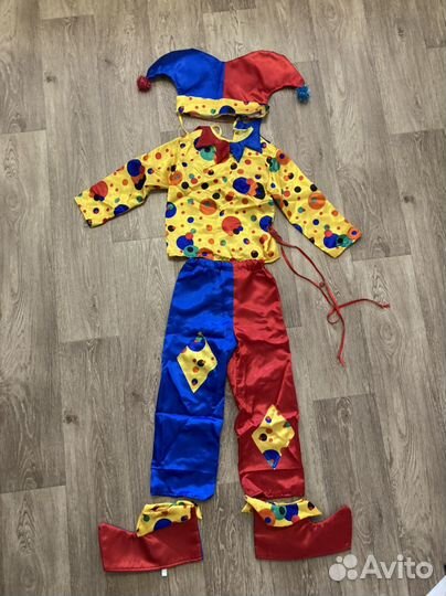 Новогодний костюм петрушка 98-110