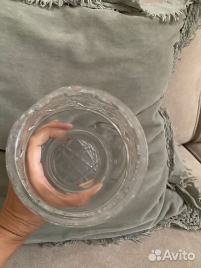 Вазы хрустальные, салатник, бокалы винтаж