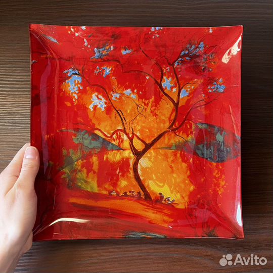 Квадратные тарелки «времена года»