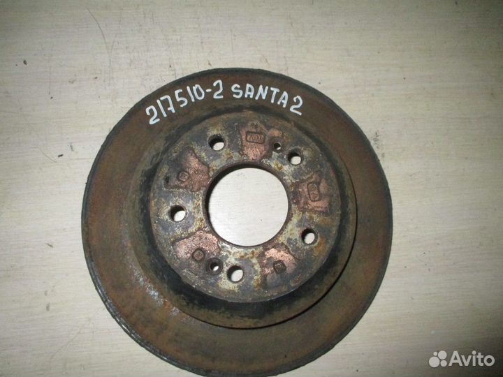 Диск тормозной задний (Hyundai Santa Fe)