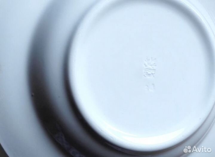 Тарелки Суповые З.и.К. Конаково Фаянс 8 шт 1974