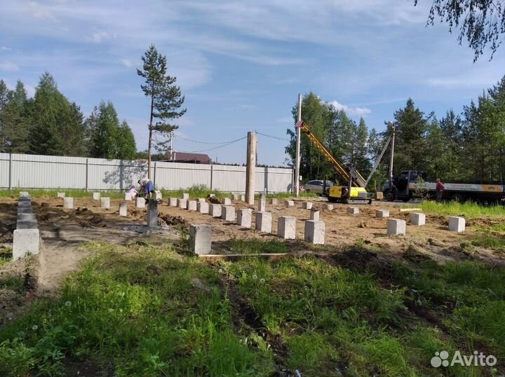 Фундамент на жб сваях