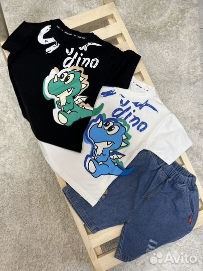 Летние комплекты с шортами для мальчиков 80-120р