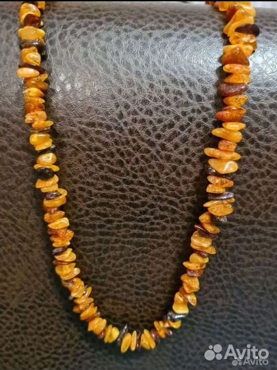 Бусы янтарные