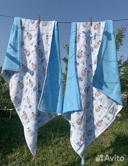 Муслиновое одеяло плед детский муслиновый