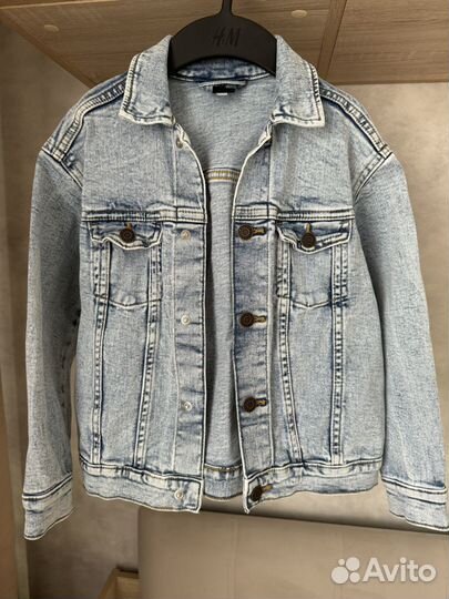 Джинсовая куртка h&m 128