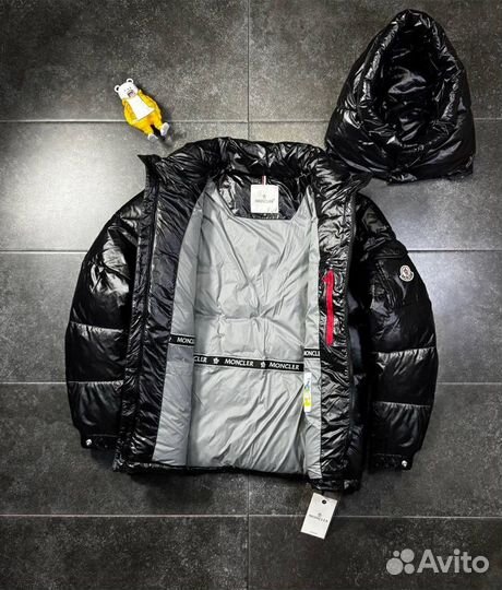 Пуховик moncler глянцевый