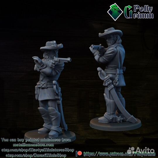 35 мм Миниатюры/Солдатики Ковбои/Дикий Запад