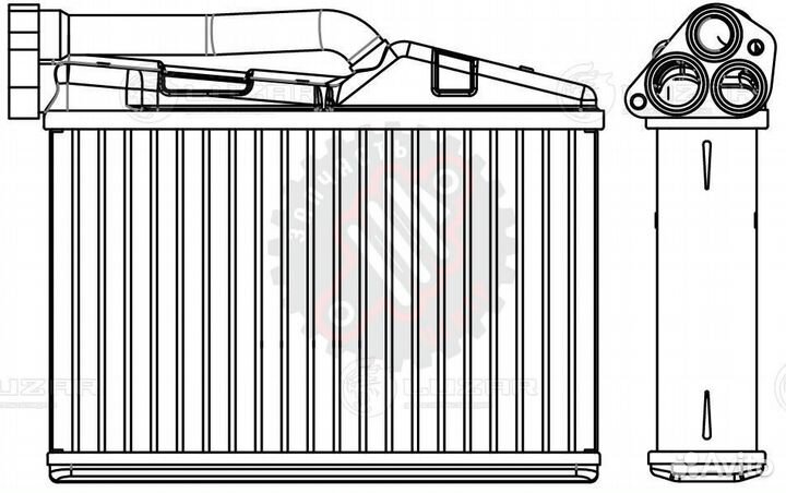 Радиатор отопителя для автомобилей BMW 5 (E39) (95