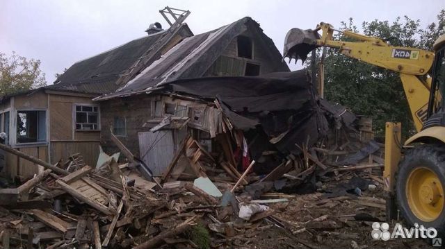 Демонтаж слом, снос,разборка домов