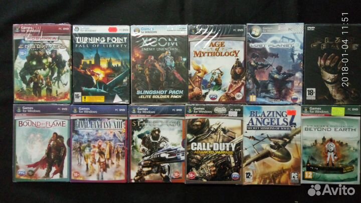 Игровые диски на PC в подарочной упаковке