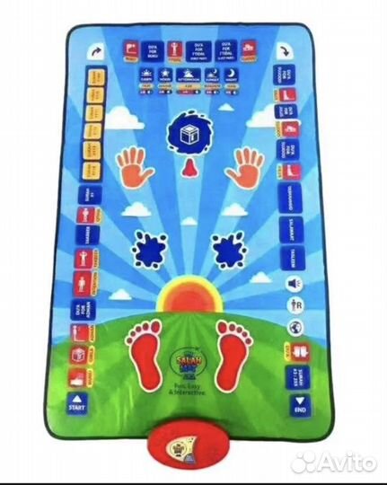 Обучающий коврик для намаза детский
