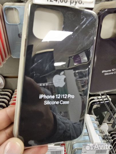 Силиконовые чехол под оригинал iPhone 11, 12, 13