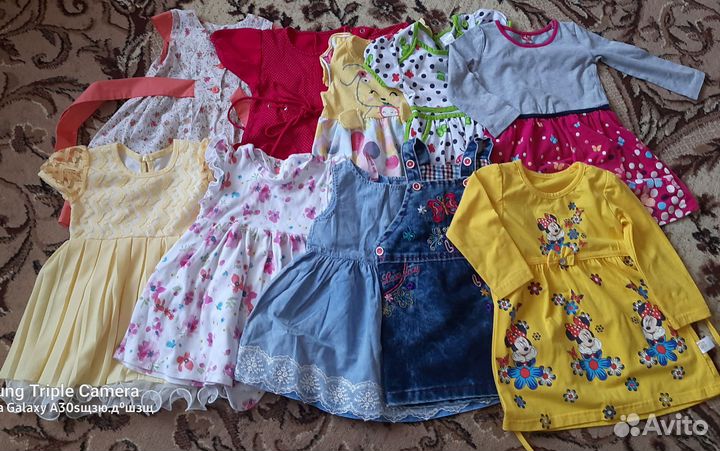 Одежда для девочки 86 92 пакетом