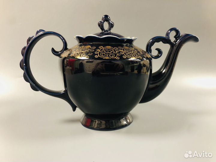 К.2215 Заварочный чайник cobalt золочение