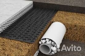 Мембрана для фундамента для дорожек промышленное п