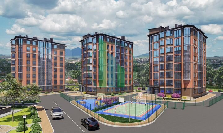2-к. квартира, 66,5 м², 3/8 эт.