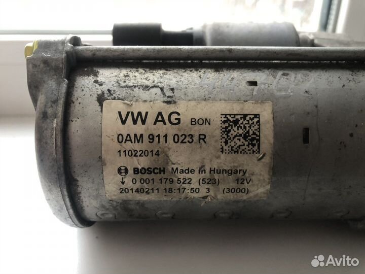 Стартер octavia a7 1.2 DSG