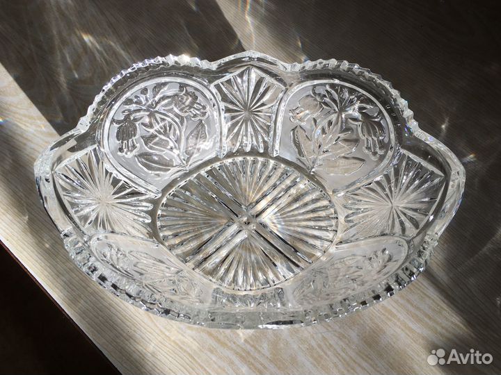 Ваза хрустальная для фруктов