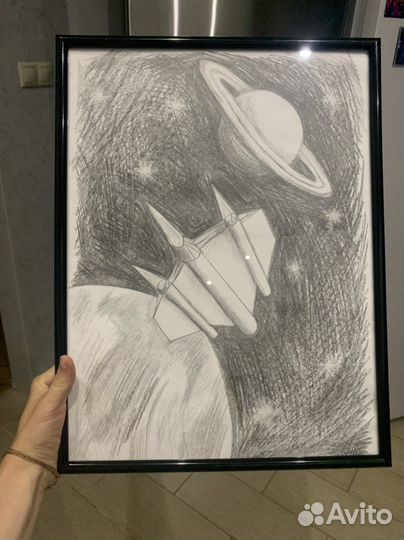 Картина дизайнерская на холсте в раме