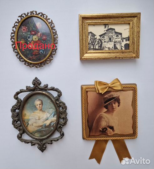 Старинные миниатюры картины портреты Италия