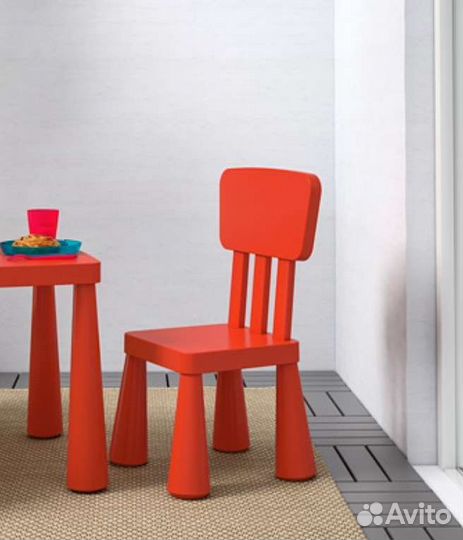 Стул детский маммут разные цвета икеа новые